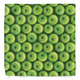 Pattern with Green Apples Bandana
