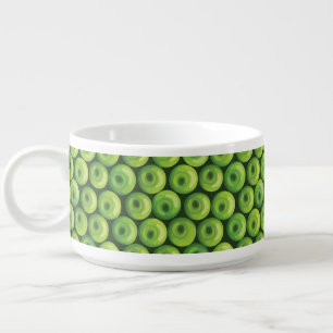 Pattern with Green Apples Bowl