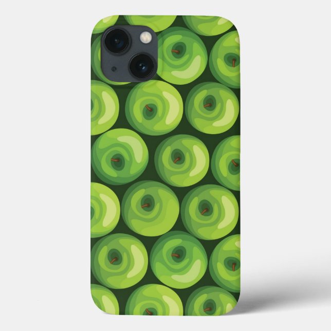 Pattern with Green Apples Case-Mate iPhone Case (Back)