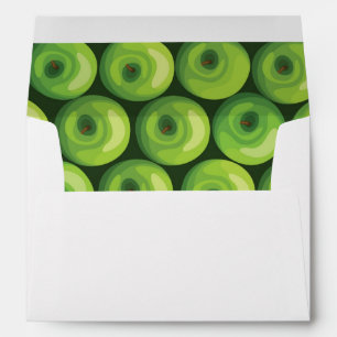 Pattern with Green Apples Envelope