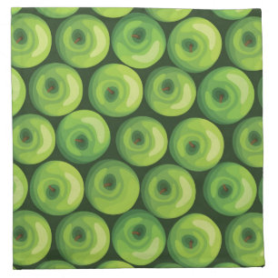 Pattern with Green Apples Napkin