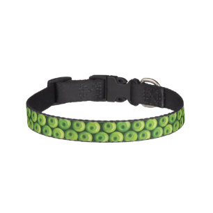Pattern with Green Apples Pet Collar