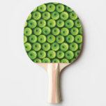 Pattern with Green Apples Ping Pong Paddle