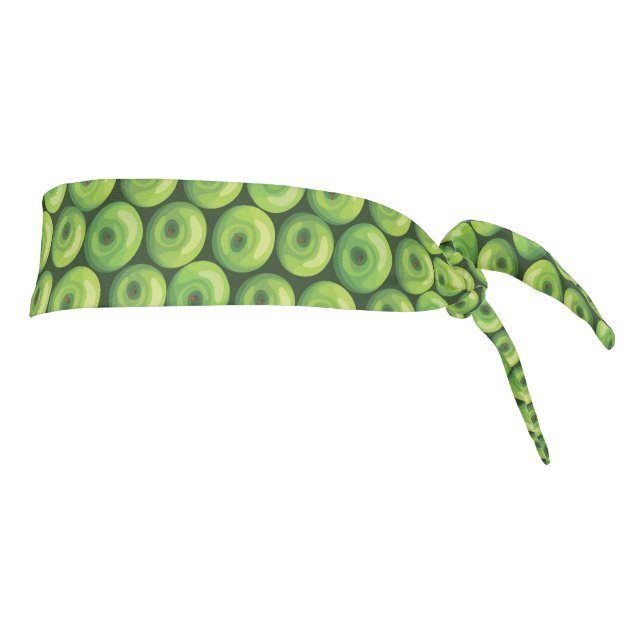 Pattern with Green Apples Tie Headband (Rotate 90)