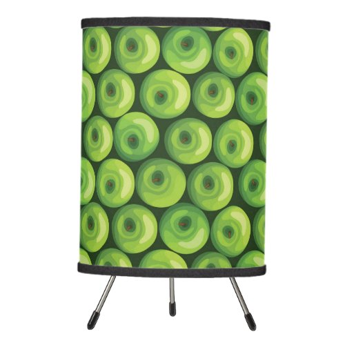 Pattern with Green Apples Tripod Lamp