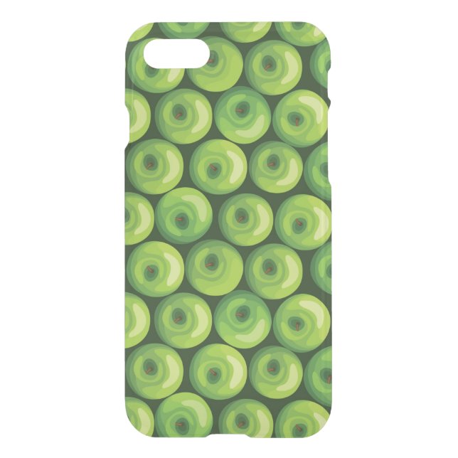 Pattern with Green Apples Uncommon iPhone Case (Back)