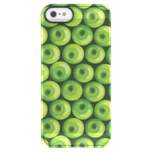Pattern with Green Apples Permafrost iPhone SE/5/5s Case