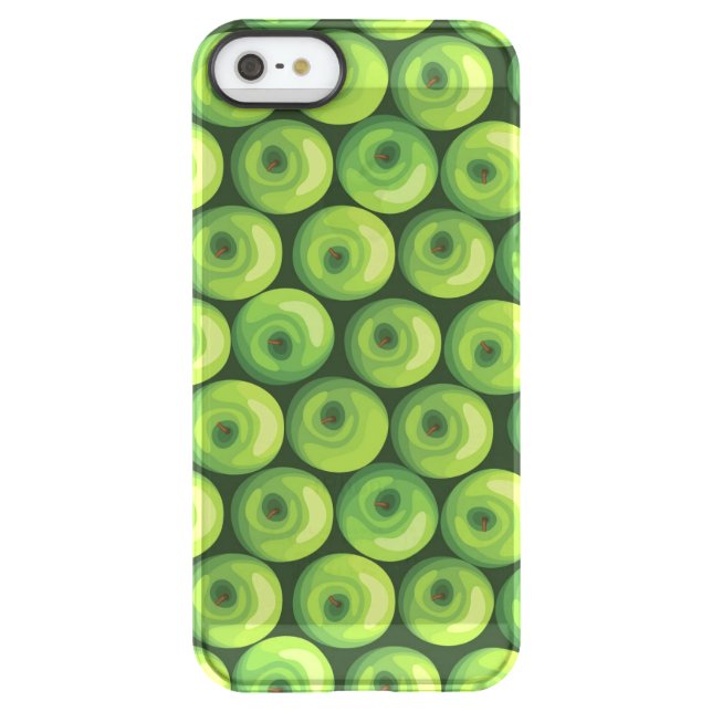 Pattern with Green Apples Uncommon iPhone Case (Back)