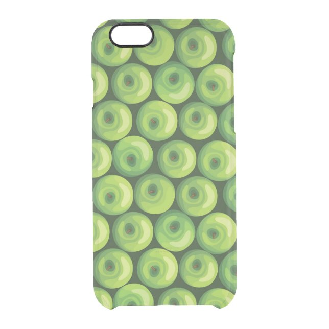 Pattern with Green Apples Uncommon iPhone Case (Back)