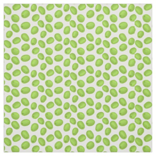 Pattern with  green olives fabric