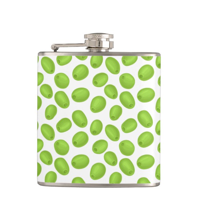 Pattern with  green olives flask (Front)