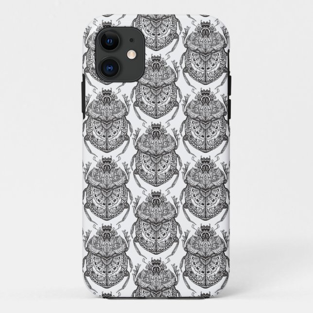 Pattern With Hand Doodle Case-Mate iPhone Case (Back)