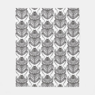 Pattern With Hand Doodle Fleece Blanket