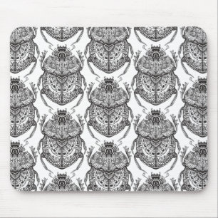 Pattern With Hand Doodle Mouse Pad