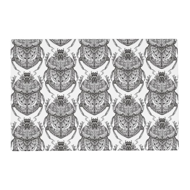 Pattern With Hand Doodle Placemat (Front)