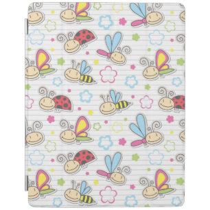 pattern with insects iPad smart cover