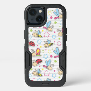 pattern with insects iPhone 13 case