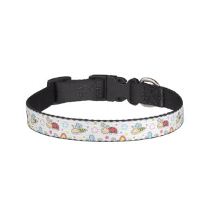 pattern with insects pet collar