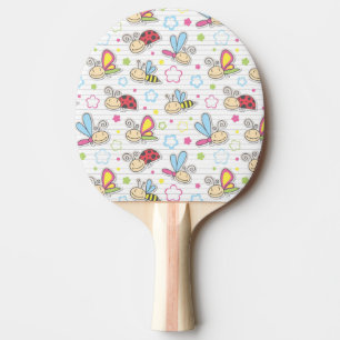 pattern with insects Ping-Pong paddle