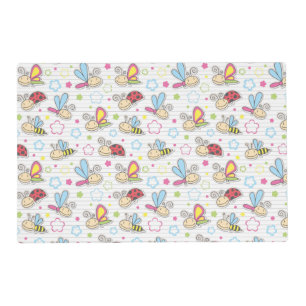 pattern with insects placemat