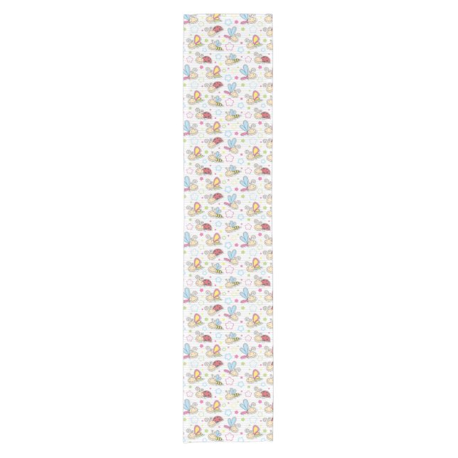 pattern with insects short table runner (Front)
