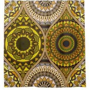 Pattern with mandalas. Vintage decorative elements Shower Curtain