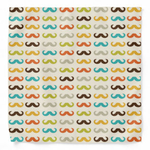 Pattern with mustache bandana