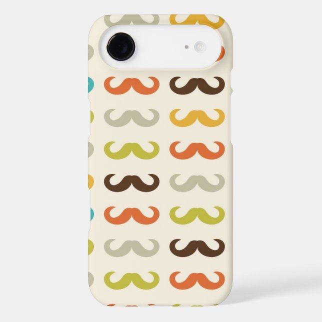 Pattern with mustache Case-Mate iPhone case (Back)