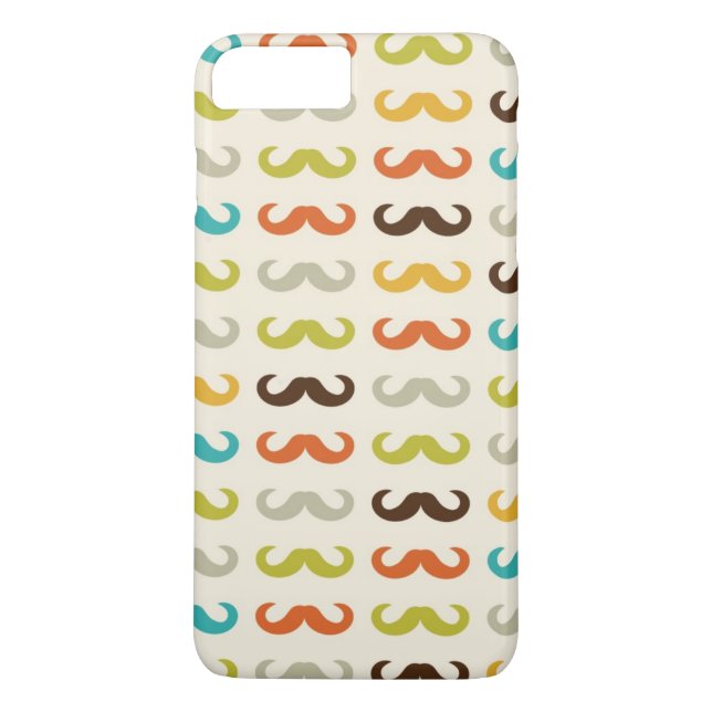 Pattern with mustache Case-Mate iPhone case (Back)