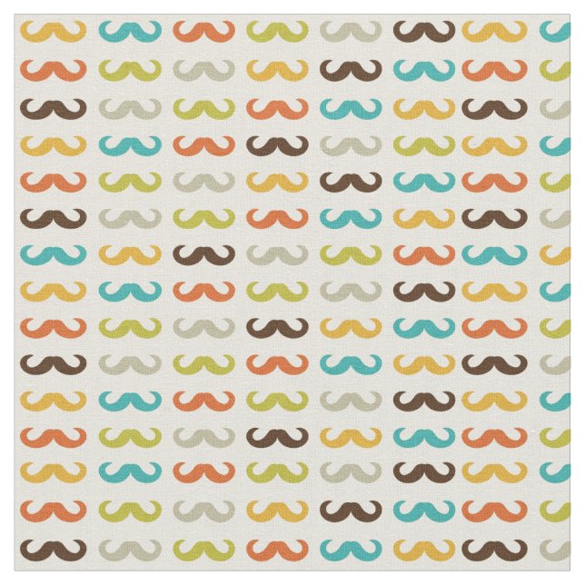 Pattern with mustache fabric (Close Up)