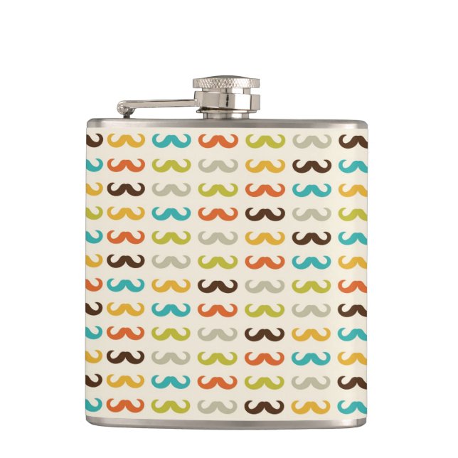 Pattern with mustache flask (Front)
