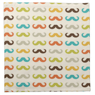Pattern with mustache napkin