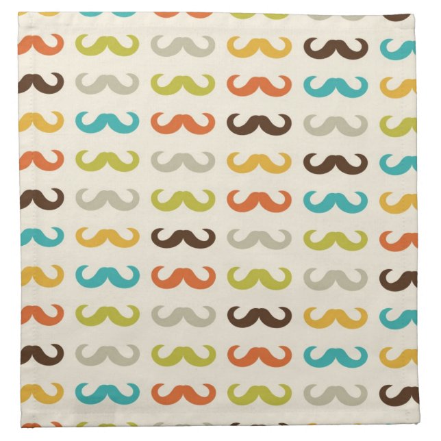 Pattern with mustache napkin (Front)