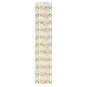 Pattern with mustache short table runner