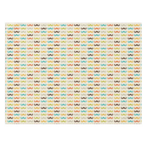 Pattern with mustache tablecloth