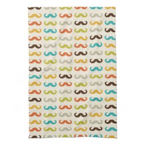 Pattern with mustache towel