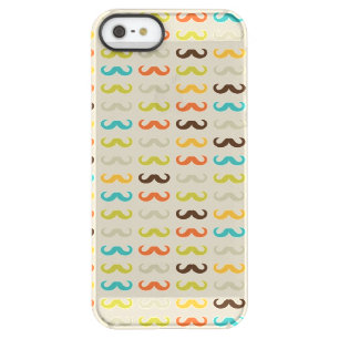 Pattern with mustache permafrost iPhone SE/5/5s case