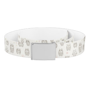Pattern with owls belt