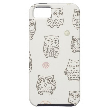Pattern With Owls Iphone Se/5/5s Case
