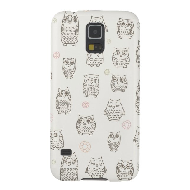 Pattern with owls Case-Mate samsung galaxy case (Back)