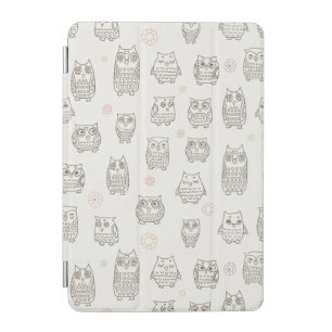 Pattern with owls iPad mini cover