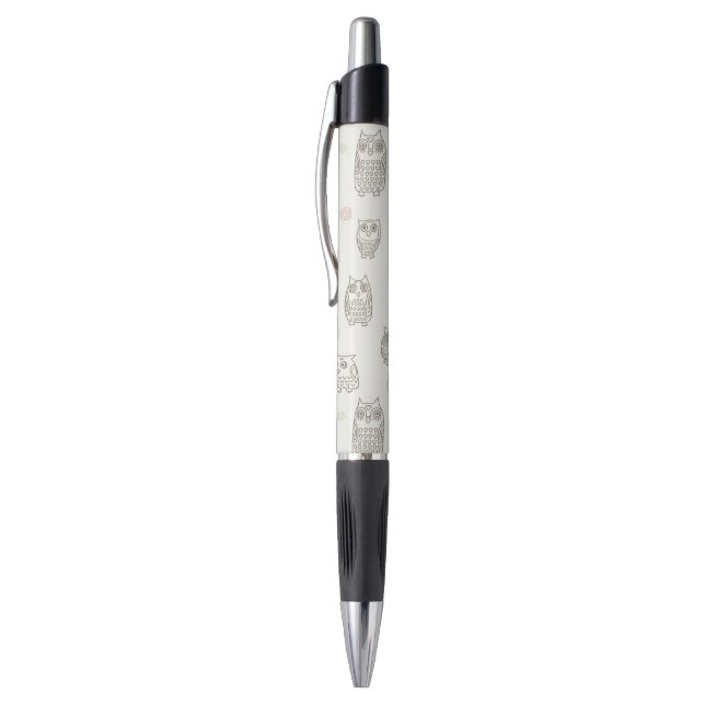 Pattern with owls pen (Top (Vertical))
