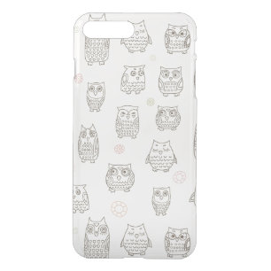 Pattern with owls iPhone 8 plus/7 plus case