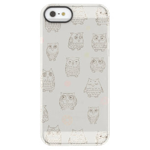 Pattern with owls permafrost iPhone SE/5/5s case