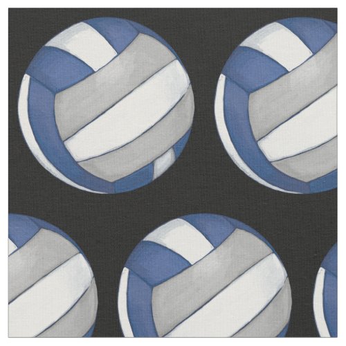 Pattern with Painted silver Volleyball Fabric