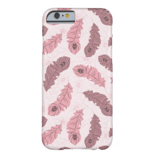 pattern with peacock feathers barely there iPhone 6 case
