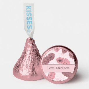 pattern with peacock feathers hershey®'s kisses®