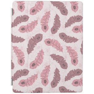 pattern with peacock feathers iPad smart cover