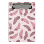 pattern with peacock feathers mini clipboard