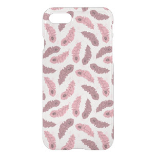 pattern with peacock feathers iPhone SE/8/7 case